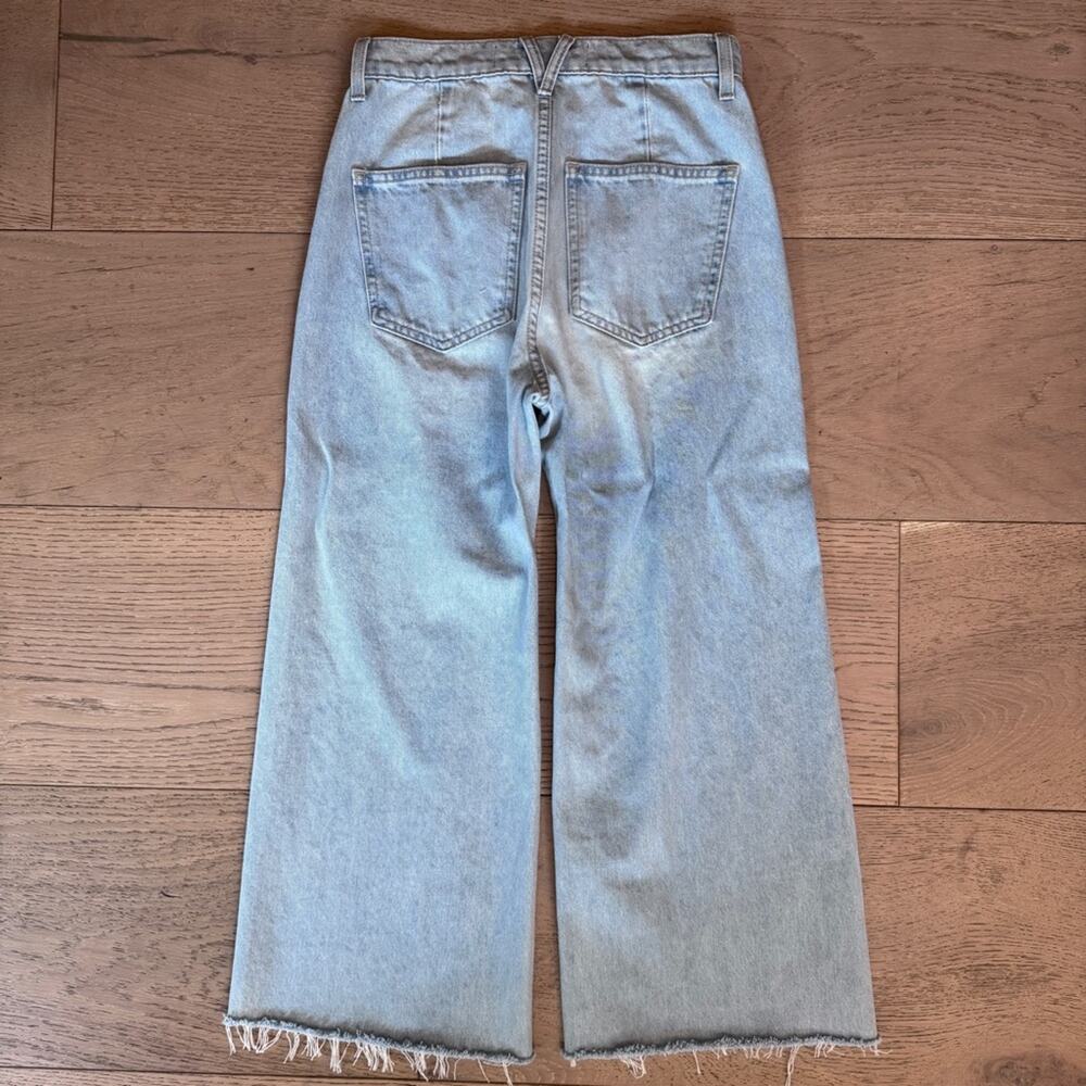 Veronica Beard Grant wide leg raw hem Jeans size 25 - Picture 13 of 13
